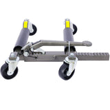 Set of 4 Wheel Dolly Car Skates Vehicle Positioning Hydraulic Tire Jack Ratcheting Foot Pedal Lift Hydraulic Car Wheel Dolly 1250lbs - Black - Fab Heavy Parts