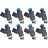 Set of 8 50lb/hr Truck Fuel Injectors L96 Flex Fuel 46mm Injectors 12613412 Fits for GM V8 Engines