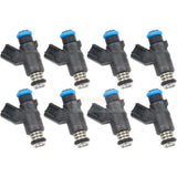 Set of 8 50lb/hr Truck Fuel Injectors L96 Flex Fuel 46mm Injectors 12613412 Fits for GM V8 Engines - Fab Heavy Parts