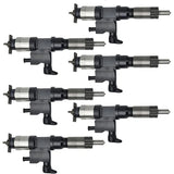 6pcs Inyector de combustible 095000-6366 para Denso Isuzu 4HK1 6HK1 Motor
