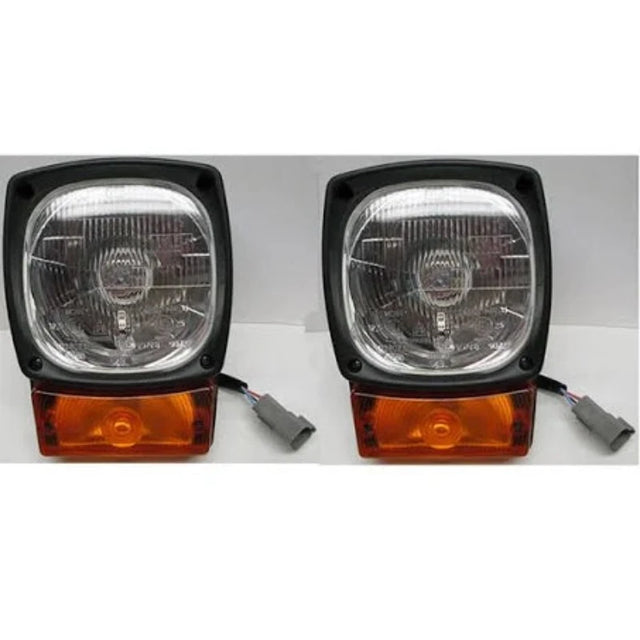 2 Piece Headlight 3E-7587 3E7587 Fits for Caterpillar CAT Engine 3114 3116 C4.4 Loader 914G 924F 928G 924G 924GZ