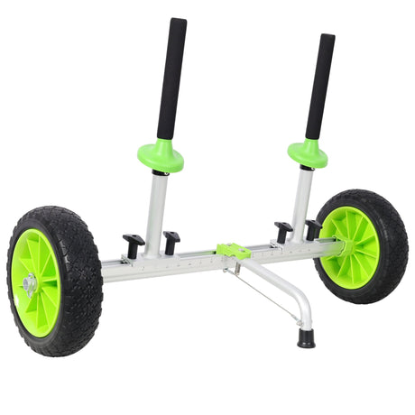 Sit On Top Kayak Cart Heavy - Duty Plug - in Kayak Cart Dolly with 10 Inch PU Wheels Width Adjustable - Fab Heavy Parts