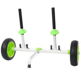 Sit On Top Kayak Cart Heavy - Duty Plug - in Kayak Cart Dolly with 10 Inch PU Wheels Width Adjustable - Fab Heavy Parts