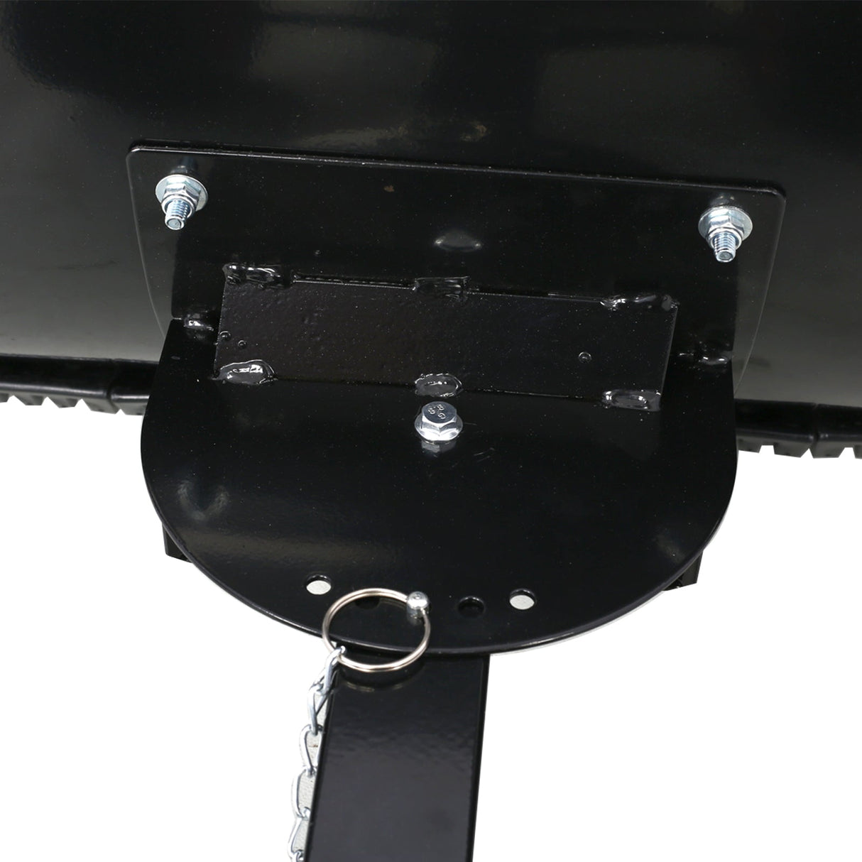 Snow Shovel Pusher with Wheels Cushioned Adjustable Angle Handle Removal Tool 29" Blade 10" Wheels Black - Fab Heavy Parts