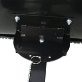 Snow Shovel Pusher with Wheels Cushioned Adjustable Angle Handle Removal Tool 29" Blade 10" Wheels Black - Fab Heavy Parts