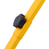 Snow Shovel with Wheels Cushioned Adjustable Angle Handle 29" Blade 10" Wheels - Yellow - Fab Heavy Parts