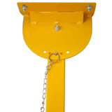 Snow Shovel with Wheels Cushioned Adjustable Angle Handle 29" Blade 10" Wheels - Yellow - Fab Heavy Parts