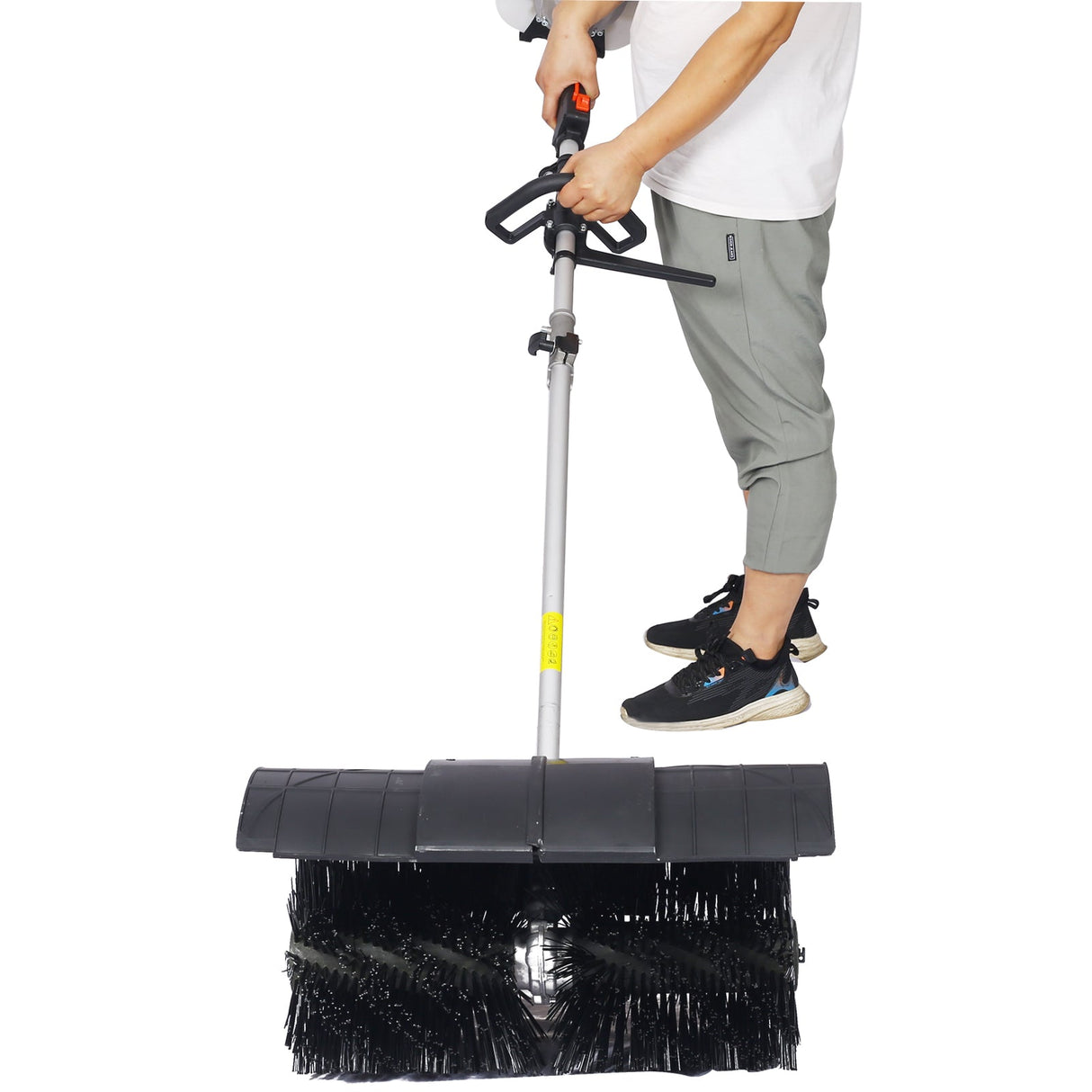 Snow Sweeper Gasoline Powered Broom Sweeper 52CC 2 Stroke Brush 21x10" EPA - Fab Heavy Parts