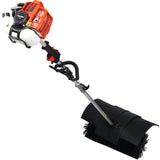 Snow Sweeper Gasoline Powered Broom Sweeper 52CC 2 Stroke Brush 21x10" EPA - Fab Heavy Parts
