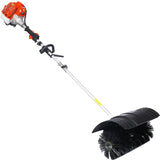 Snow Sweeper Gasoline Powered Broom Sweeper 52CC 2 Stroke Brush 21x10" EPA - Fab Heavy Parts
