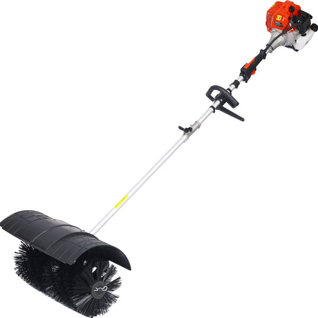 Snow Sweeper Gasoline Powered Broom Sweeper 52CC 2 Stroke Brush 21x10" EPA - Fab Heavy Parts