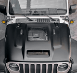 Space - Capsule Style Hood/Heat Dispersion Hood Fits for 2018 - 2023 Jeep Wrangler JL JLU & 2020 - 2023 Gladiator JT (Not for Mojave&392 Model) - Fab Heavy Parts