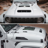 Space - Capsule Style Hood/Heat Dispersion Hood Fits for 2018 - 2023 Jeep Wrangler JL JLU & 2020 - 2023 Gladiator JT (Not for Mojave&392 Model) - Fab Heavy Parts