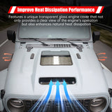 Space - Capsule Style Hood/Heat Dispersion Hood Fits for 2018 - 2023 Jeep Wrangler JL JLU & 2020 - 2023 Gladiator JT (Not for Mojave&392 Model) - Fab Heavy Parts
