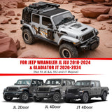 Space - Capsule Style Hood/Heat Dispersion Hood Fits for 2018 - 2023 Jeep Wrangler JL JLU & 2020 - 2023 Gladiator JT (Not for Mojave&392 Model) - Fab Heavy Parts