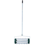 Spike Lawn Aerator Heavy Duty Rotary Push with Steel Handle - Green - Fab Heavy Parts