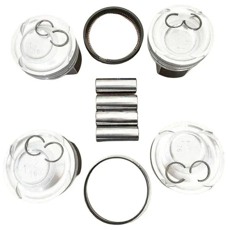 Standard Piston Kit with Ring 23041-2BAB0 for Hyundai Veloster Kia Forte5 SX 1.6L L4 - Fab Heavy Parts
