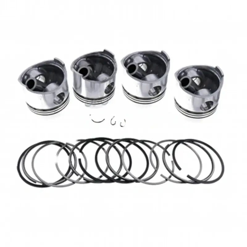 Standard Piston Kit with Ring for Nissan Engine K25 Forklift FG20N-F17D FG25N-F17D L02 - Fab Heavy Parts