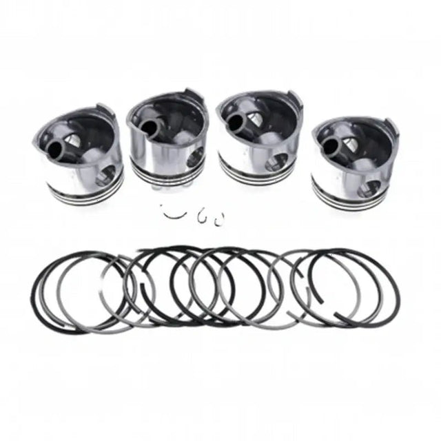 Standard Piston Kit with Ring for Nissan Engine K25 Forklift FG20N-F17D FG25N-F17D L02 - Fab Heavy Parts