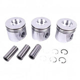 STD Piston Kit RE61467 for John Deere Engine 6136 6090 Air Drill 1870 P540 P556 Cotton Stripper 606SH 608SH CS690 CS770 - Fab Heavy Parts