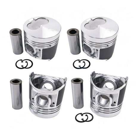 STD Piston Kit SBA115017810 for Shibaura ISM Engine N4LDI New Holland Skid Steer Loader L218 L220 CASE SR175 SV185 - Fab Heavy Parts