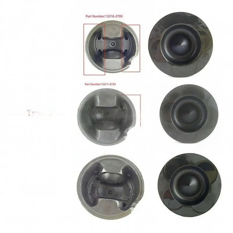 STD Piston Kit with Ring for Hino Engine P11C P11CT - Fab Heavy Parts