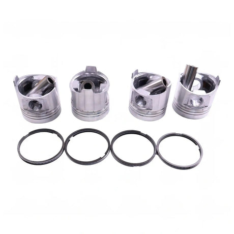 STD Piston Kit with Ring for Komatsu Engine 4D95L-1 4D95L-1FF 4D95LE-1B - Fab Heavy Parts