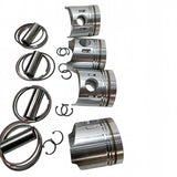STD Piston Kit with Ring for Mitsubishi Engine 4D32 4D32-E1 - Fab Heavy Parts
