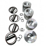STD Piston Kit with Ring for Mitsubishi Engine 4D32 4D32-E1 - Fab Heavy Parts