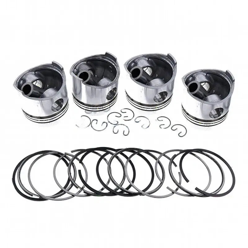 STD Piston Kit with Ring for Mitsubishi Engine 4D33 4D33T Fuso Truck Canter FE537 FE637 FE647 FE657 FG637 FE337 FE437 - Fab Heavy Parts