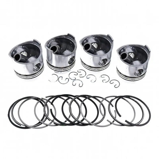 STD Piston Kit with Ring for Mitsubishi Engine 4D33 4D33T Fuso Truck Canter FE537 FE637 FE647 FE657 FG637 FE337 FE437 - Fab Heavy Parts