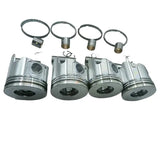 STD Piston Kit With Rings 129005-22080 for Yanmar 4TNV88 Komatsu 4D88E Engine