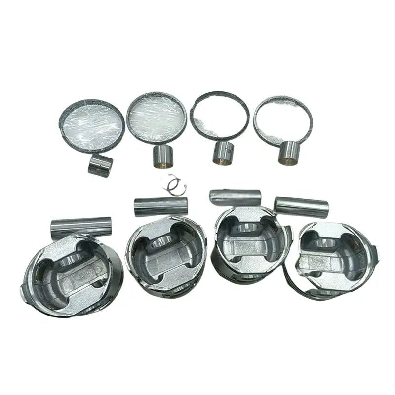 STD Piston Kit With Rings 129005-22080 for Yanmar 4TNV88 Komatsu 4D88E Engine - Fab Heavy Parts