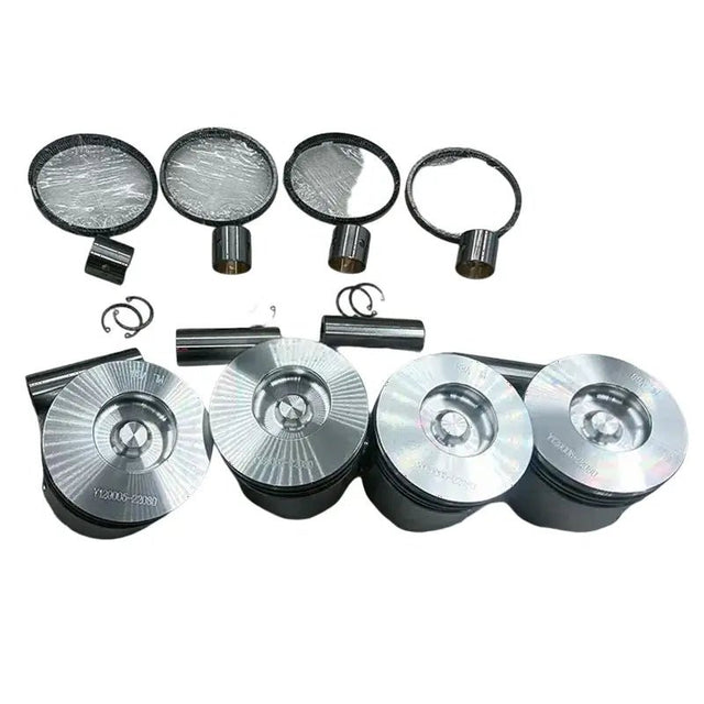 STD Piston Kit With Rings 129005-22080 for Yanmar 4TNV88 Komatsu 4D88E Engine - Fab Heavy Parts