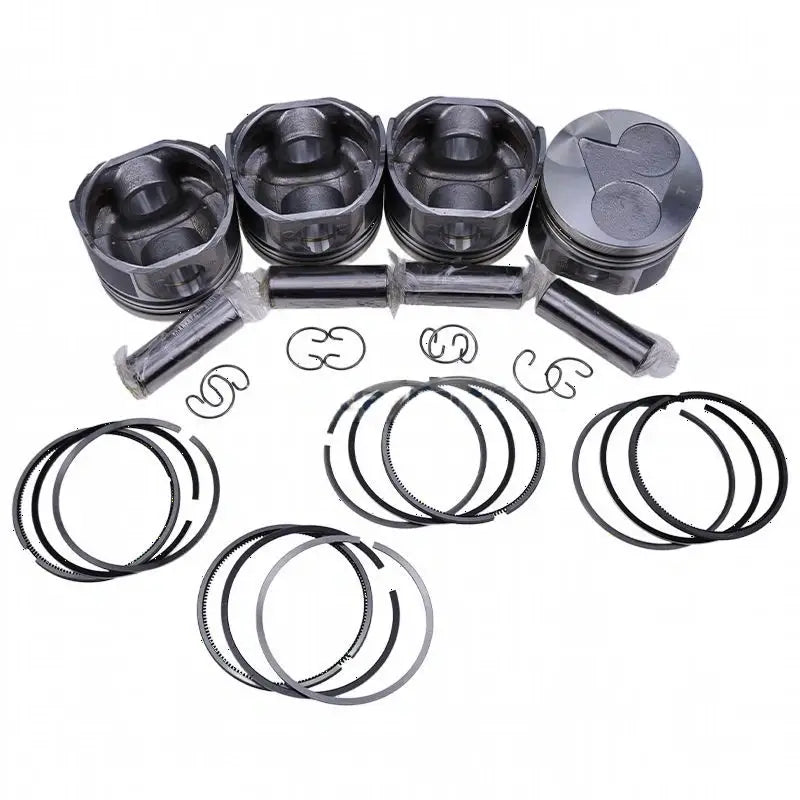 STD Piston Set 16060-21110 for Kubota Engine V1505 Excavator KX41-2 KX61-2 KX71-3 KX91-2 Tractor B2400D B2410HSE B2630HSD