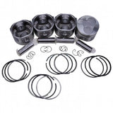 STD Piston Set 16060-21110 for Kubota Engine V1505 Excavator KX41-2 KX61-2 KX71-3 KX91-2 Tractor B2400D B2410HSE B2630HSD