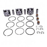 STD Piston Set 16060-21114 for Kubota Engine D1105 Excavator KX71-3 U25S Tractor B2410HSD B26 B2630HSD B3200HSD B7610HSD - Fab Heavy Parts