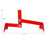 Steel Drum Lifter Secure Reliable Heavy Duty 1100 lbs Working Load Limit (WLL) Red - Fab Heavy Parts