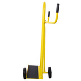 Steel Panel Service Cart Drywall Sheet Cart & Panel Dolly 750lbs Capacity - Yellow - Fab Heavy Parts