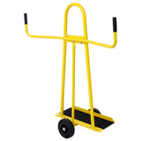 Steel Panel Service Cart Drywall Sheet Cart & Panel Dolly 750lbs Capacity - Yellow - Fab Heavy Parts