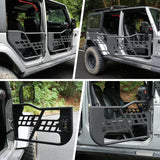 Steel Tubular Doors with Side View Mirror for 2007 - 2018 Jeep Wrangler JK JKU 4 Door - Fab Heavy Parts