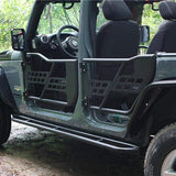 Steel Tubular Doors with Side View Mirror for 2007 - 2018 Jeep Wrangler JK JKU 4 Door - Fab Heavy Parts