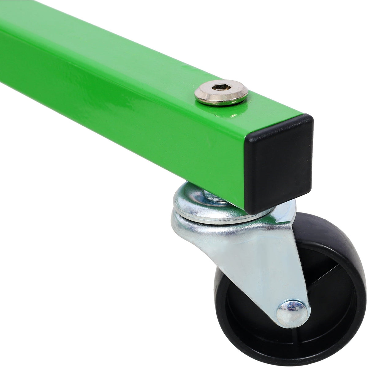 Storage Stand with Six 2in Swivel Caster Wheels 275 LBS Capacity - Green - Fab Heavy Parts