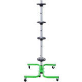 Storage Stand with Six 2in Swivel Caster Wheels 275 LBS Capacity - Green - Fab Heavy Parts