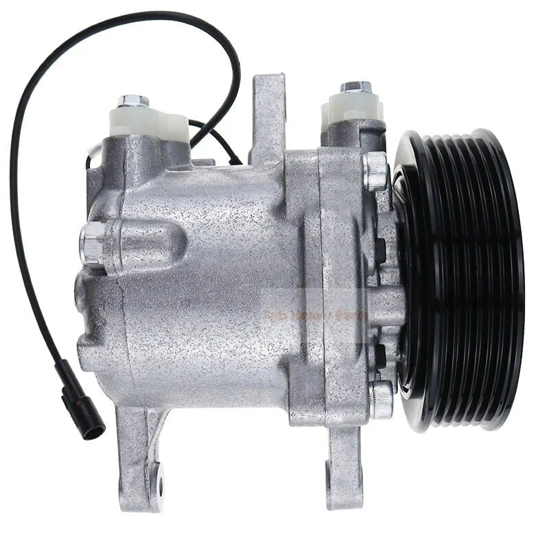 SV07E A/C Compressor 447280 - 3080 Fits for Kubota Tractor M126 M135 M6 Tractor With 6 Groove Pulley - Fab Heavy Parts