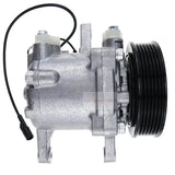 SV07E A/C Compressor 447280 - 3080 Fits for Kubota Tractor M126 M135 M6 Tractor With 6 Groove Pulley - Fab Heavy Parts