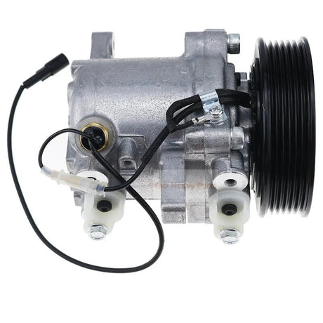 SV07E A/C Compressor 447280 - 3080 Fits for Kubota Tractor M126 M135 M6 Tractor With 6 Groove Pulley - Fab Heavy Parts