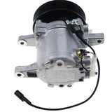 SV07E A/C Compressor 447280 - 3080 Fits for Kubota Tractor M126 M135 M6 Tractor With 6 Groove Pulley - Fab Heavy Parts