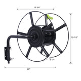 Swivel Hose Reel Wall Mount 180 Degree Pivot Hanger Great Heavy Duty Steel - Fab Heavy Parts