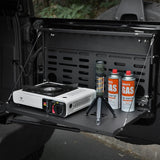 Tailgate Table Molle Panel for Ford Bronco 2021 - 2024 2 - Tier Foldable Rear Storage Cargo Rack Shelf Camping Desk - Fab Heavy Parts